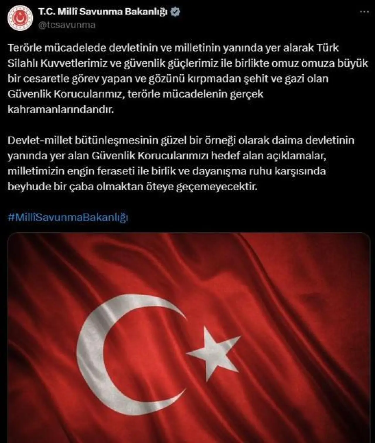 MSBden güvenlik korucuları açıklaması