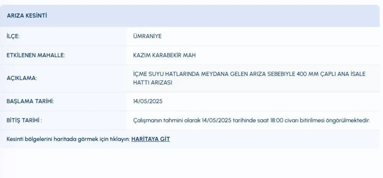 İSKİ su kesintisi 14 Mayıs kesinti programı: Üsküdar ve Ümraniye'de sular ne zaman gelecek? - 3