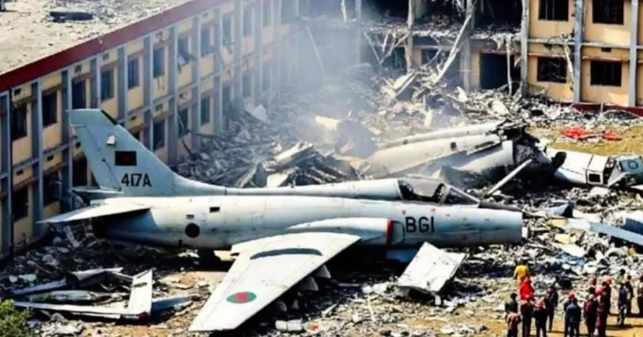 Bangladesh: Airforce plane crashes into school; at least 16 killed, dozens injured