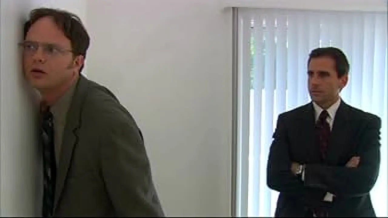The Office" Office Olympics (TV Episode 2005) - Rainn Wilson as Dwight Schrute - IMDb