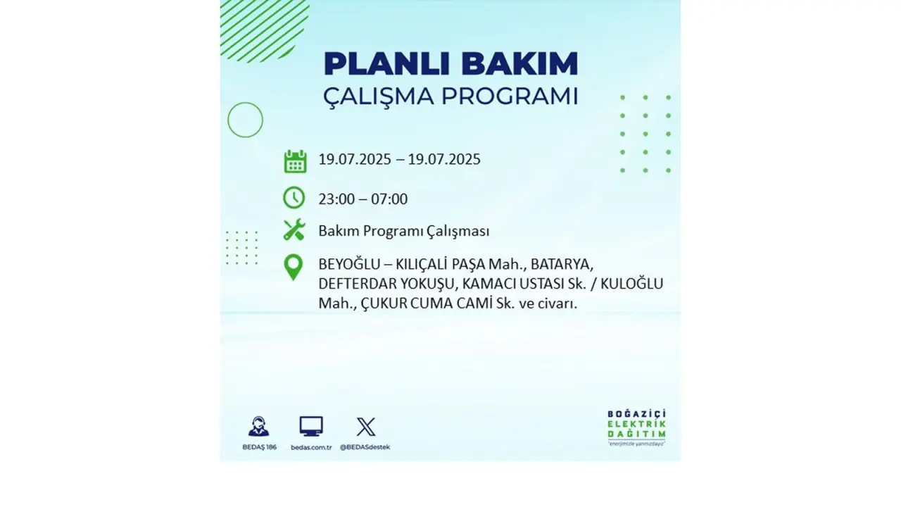 İstanbul'da elektrik kesintisi! BEDAŞ 19 Temmuz Cumartesi elektrik kesintilerinin olacağı ilçeleri açıkladı! İşte elektrik kesintisi yaşayan ilçeler - Resim: 13