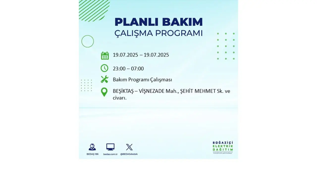 İstanbul'da elektrik kesintisi! BEDAŞ 19 Temmuz Cumartesi elektrik kesintilerinin olacağı ilçeleri açıkladı! İşte elektrik kesintisi yaşayan ilçeler - Resim: 12